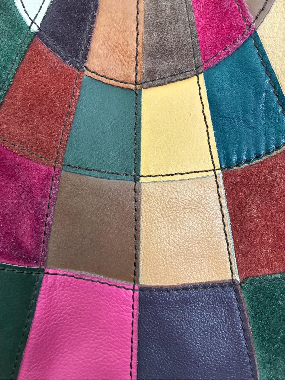Lucky Brand Patchwork Leather Hobo Shoulder Bag - Picture 3 of 16